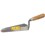 Trowels                                                                         Gauging Trowel                                                                  - High carbon steel blade that is                                                 hardened, tempered and ground                                                 - Hardwood handle with                                                            metal ferrule                                                                 - Forged shank