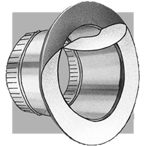 Galvanized Sheet Metal Pipe & Fittings                                          - Union made in the USA                                                           GreenSeam   Spun Press-On Collar (Crimp x Press)                               - GSI Collars are designed and tested                                             to surpass SMACNA Class 3 Leakage                                             Standards.*                                                                     - Pre-sealed with gasket made of EPDM                                             rubber and proprietary co-polymer                                             - Zero VOCs                                                                     - Galvanized steel (ASTM A653 and A924)                                         - G-60 Galvanized coating (ASTM A653 and ASTM A90)                              - Available in metals**:                                                        - G-90 Galvanized steel - Aluminum (ASTM B209 Alloy 3003 Temper H14)                                    - 304 Stainless steel (ASTM A480 2B finish)                                     - Pressure rating: designed per SMACNA Third Edition 2005 Section 4.8 Figure 4-6 Branch Connections                                                             - Dimensional Tolerance:   1/4"                                                   GreenSeam   Spun Press-On Collar with 2" Standoff and Damper (Crimp x Press)   * Test performed on standard fittings without dampers                           ** 2-Piece collar provided on aluminum and stainless steel