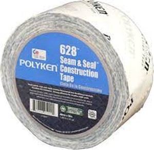 TAPE 628 2" SEAL AND SEAM WHT