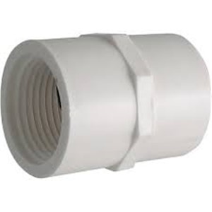 PVC Adapters                                                                    - Adapts pressure pipe to standard                                                male or female pipe threads