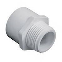 PVC Adapters                                                                    - Adapts pressure pipe to standard                                                male or female pipe threads