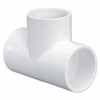 PVC Tee                                                                         PVC Tee (SLIP x SLIP x SLIP)                                                    - Used to provide a branch                                                        supply line from a main line

Carton Qty=50