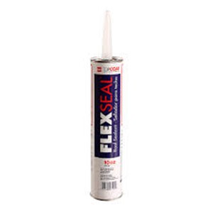 Sealants                                                                        TOPCOAT   Caulk Grade FlexSeal Sealant                                           - For use on metal, concrete, wood, copper, SBS, APP, EPDM, and BUR substrates  - Solvent-based synthetic elastomeric sealant                                   - Durable and UV-resistant, will not chalk, crack or peel                       - Application temperature: 32   to 120  F