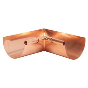 Gutters                                                                         Half Round 90   Copper Miter