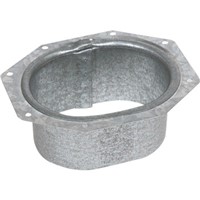 Gutters                                                                         K-Style Square Galvanized Steel Outlet with "Lock-In" Design