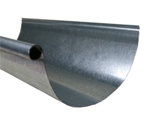 Gutters                                                                         Half Round Single Bead Galvanized Steel Gutter
