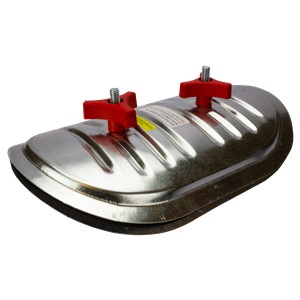 Access Doors                                                                    Sandwich   Insulated Round Duct Access Door                                      - Smooth interior finish                                                        - Tested from negative 10" to 20" WG                                              with no leakage noted                                                         - Recommended for negative pressure                                               applications