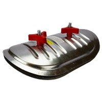 Access Doors                                                                    Sandwich   Insulated Round Duct Access Door                                      - Smooth interior finish                                                        - Tested from negative 10" to 20" WG                                              with no leakage noted                                                         - Recommended for negative pressure                                               applications